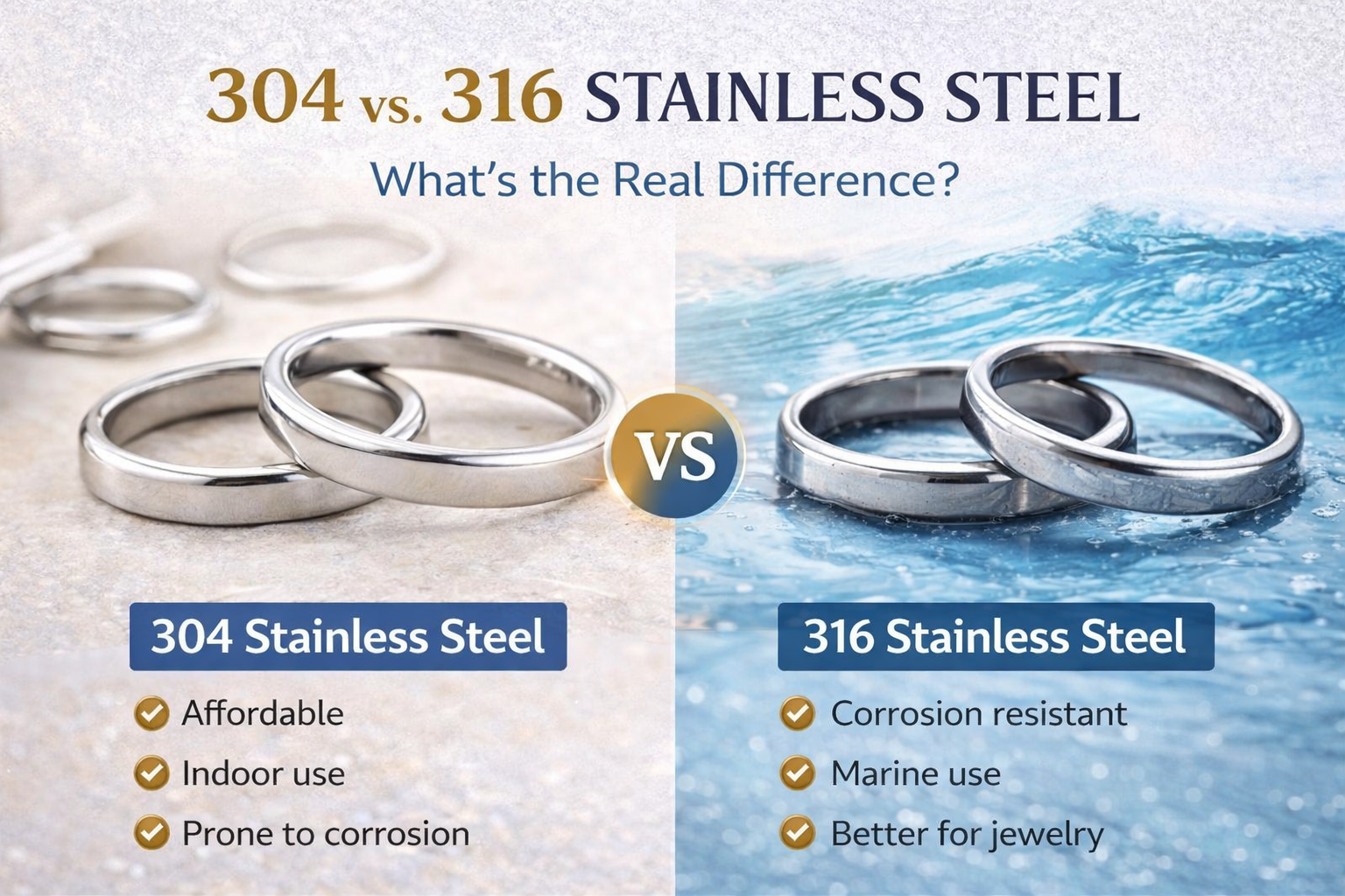 304 vs. 316 Stainless Steel: What’s the Real Difference?