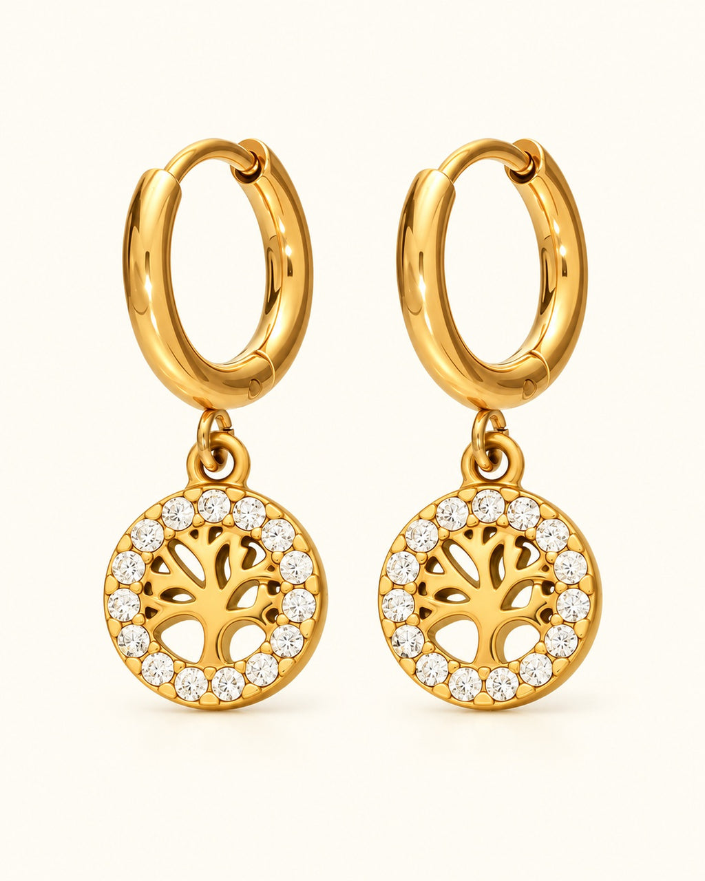 18K Gold PVD Statement Earrings