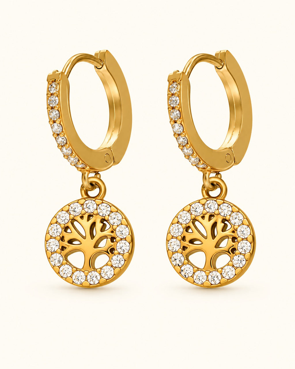 18K Gold PVD Statement Earrings