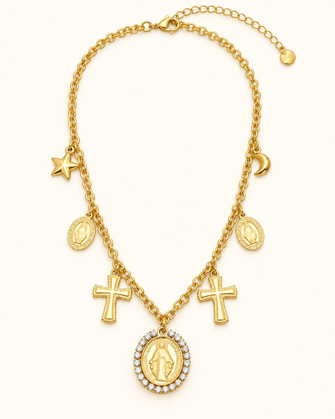 18K Gold PVD Pendant Necklace
