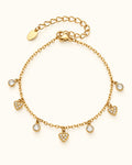 18K Gold PVD Zircon Bracelet