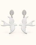 Silver-Tone Statement Earrings