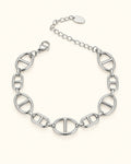 Silver-Tone Double-Circle Bracelet