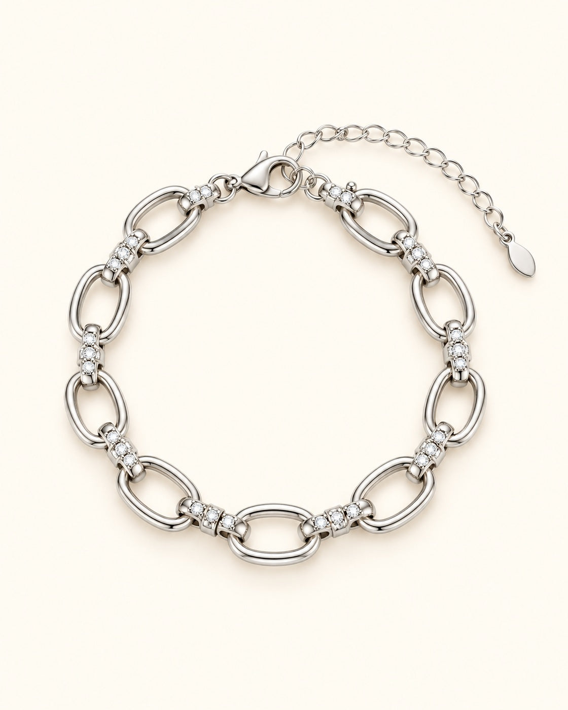 Silver-Tone Minimalist Bracelet