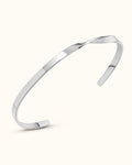 Silver-Tone Adjustable Cuff Bracelet