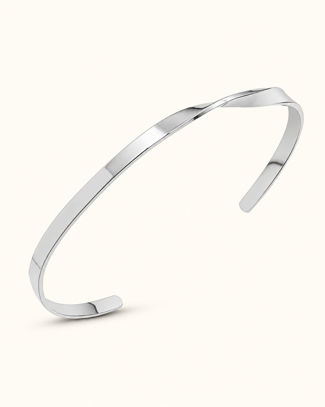 Silver-Tone Adjustable Cuff Bracelet