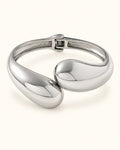 Silver-Tone Sculptural Cuff Bracelet