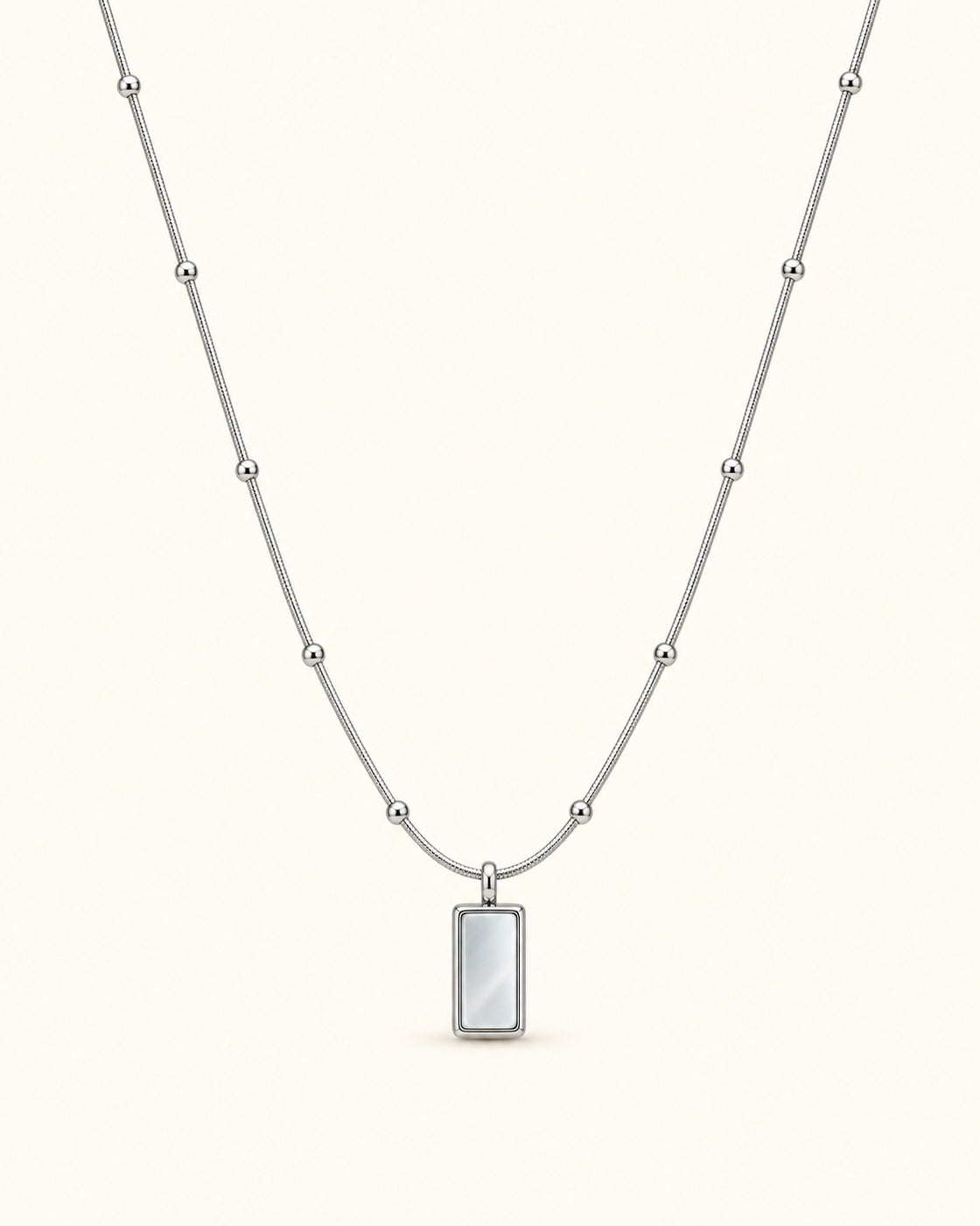 Silver-Tone Pendant Necklace