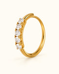 18K Gold PVD Oval Earrings