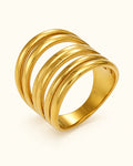 18K Gold PVD Polished Ring