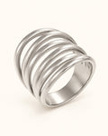 Silver-Tone Polished Ring