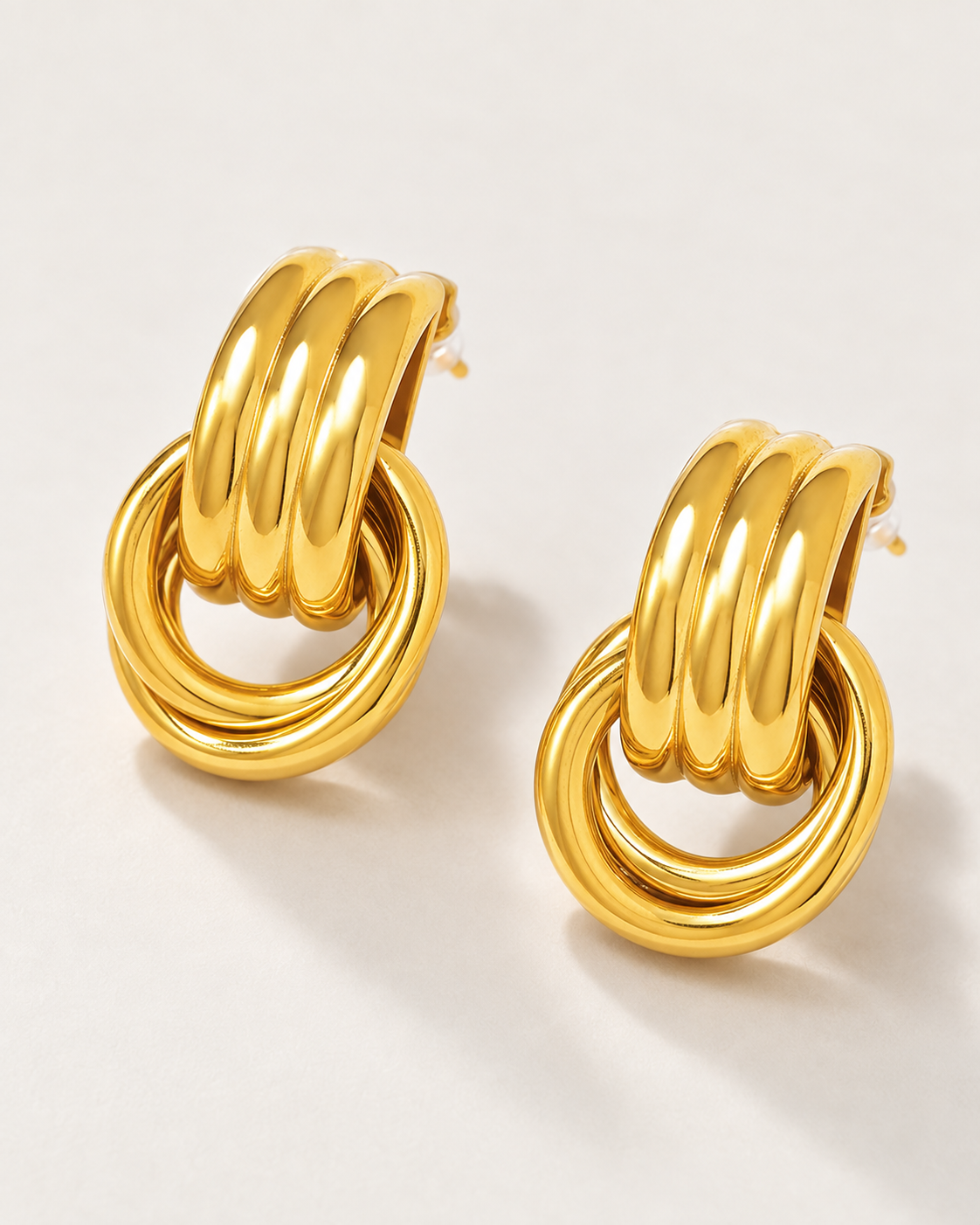 Mila Triple Loop Statement Earrings