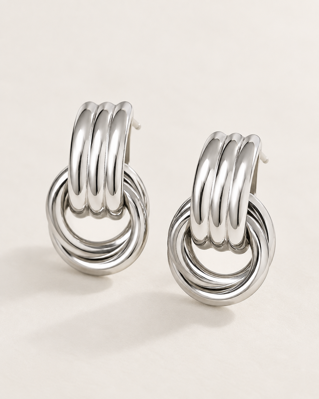 Mila Triple Loop Statement Earrings