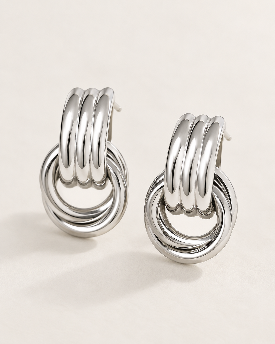 Mila Triple Loop Statement Earrings