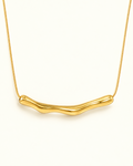Sculptural Curved Bar Necklace
