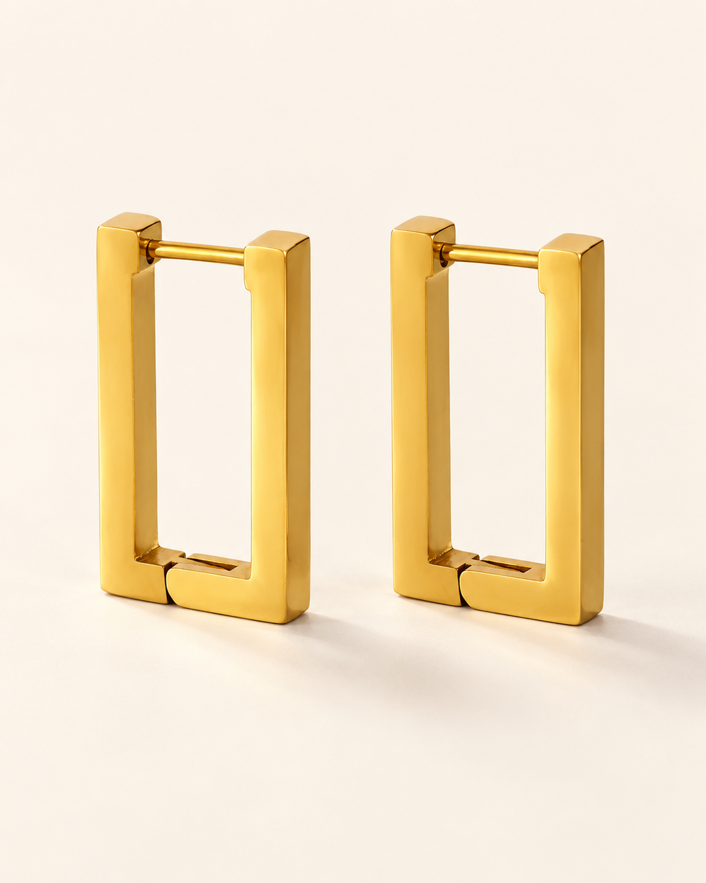 Geometric Rectangle Drop Earrings