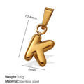 Aurelia Sculptural Stainless Steel Charm — 18K Gold PVD — FOG-CH-0227-GD