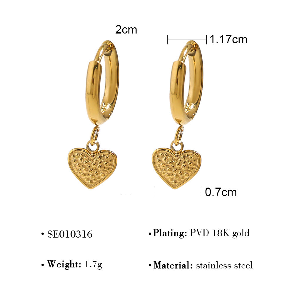 Elara Sculptural Stainless Steel Jewelry — 18K Gold PVD — FOG-OT-0362-GD