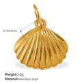 Aurelia Sculptural Stainless Steel Necklace — 18K Gold PVD — FOG-NK-0195-GD