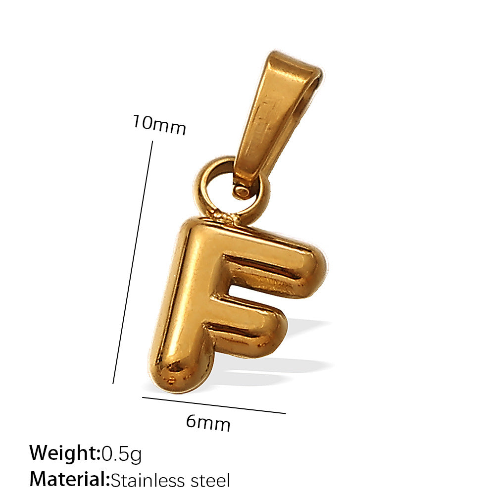 Nova Bold Stainless Steel Charm — 18K Gold PVD — FOG-CH-0222-GD