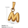 Vela Sculptural Stainless Steel Charm — 18K Gold PVD — FOG-CH-0229-GD