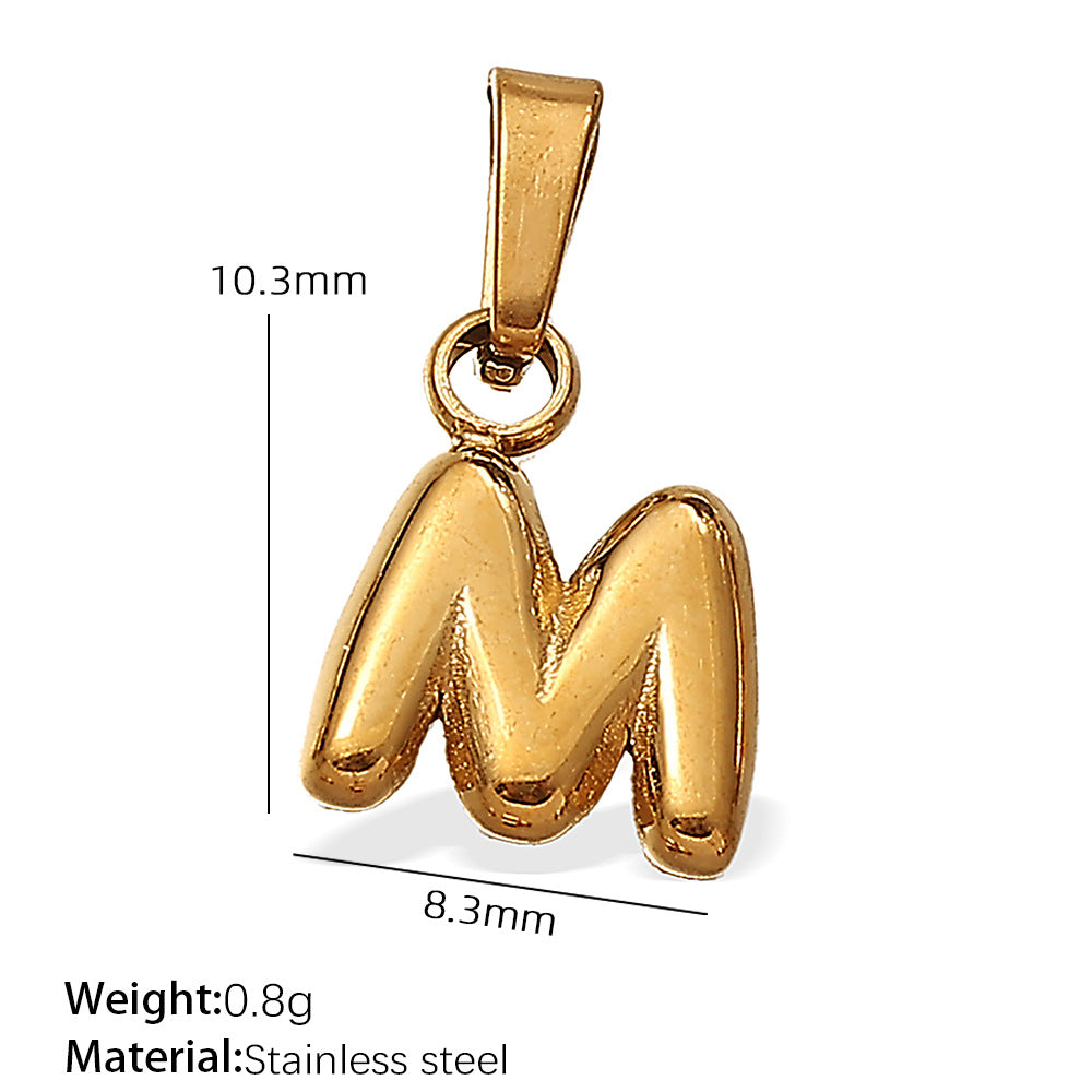 Vela Sculptural Stainless Steel Charm — 18K Gold PVD — FOG-CH-0229-GD