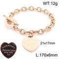 Solis Bold Stainless Steel Bracelet — Rose Gold PVD — FOG-BR-0012-RG