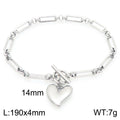 Celia Minimalist Stainless Steel Bracelet — Polished Steel — FOG-BR-0024-ST
