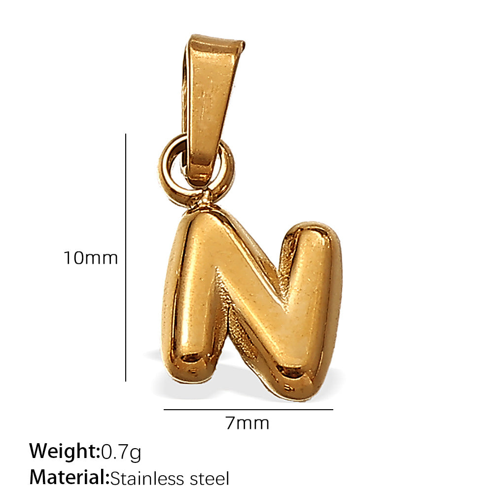 Nova Sculptural Stainless Steel Charm — 18K Gold PVD — FOG-CH-0230-GD