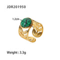 Iris Bold Stainless Steel Ring — 18K Gold PVD — FOG-RG-0023-GD