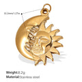 Mira Statement Stainless Steel Charm — 18K Gold PVD — FOG-CH-0079-GD