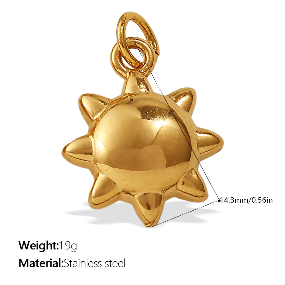 Maris Polished Stainless Steel Necklace — 18K Gold PVD — FOG-NK-0085-GD