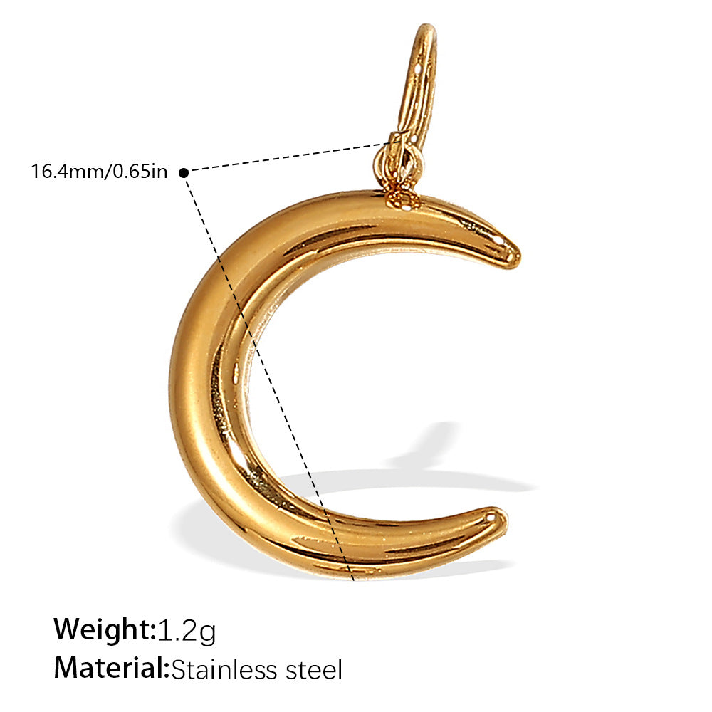 Mira Organic Stainless Steel Charm — 18K Gold PVD — FOG-CH-0073-GD