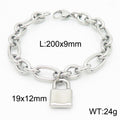 Liora Statement Stainless Steel Bracelet — Polished Steel — FOG-BR-0117-ST