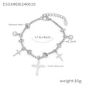 Liora Statement Stainless Steel Bracelet — Polished Steel — FOG-BR-0587-ST