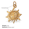 Mira Modern Stainless Steel Charm — 18K Gold PVD — FOG-CH-0078-GD