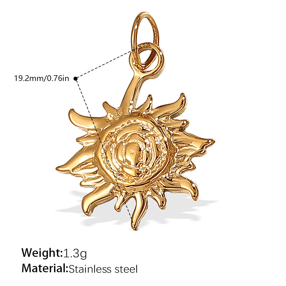 Mira Modern Stainless Steel Charm — 18K Gold PVD — FOG-CH-0078-GD