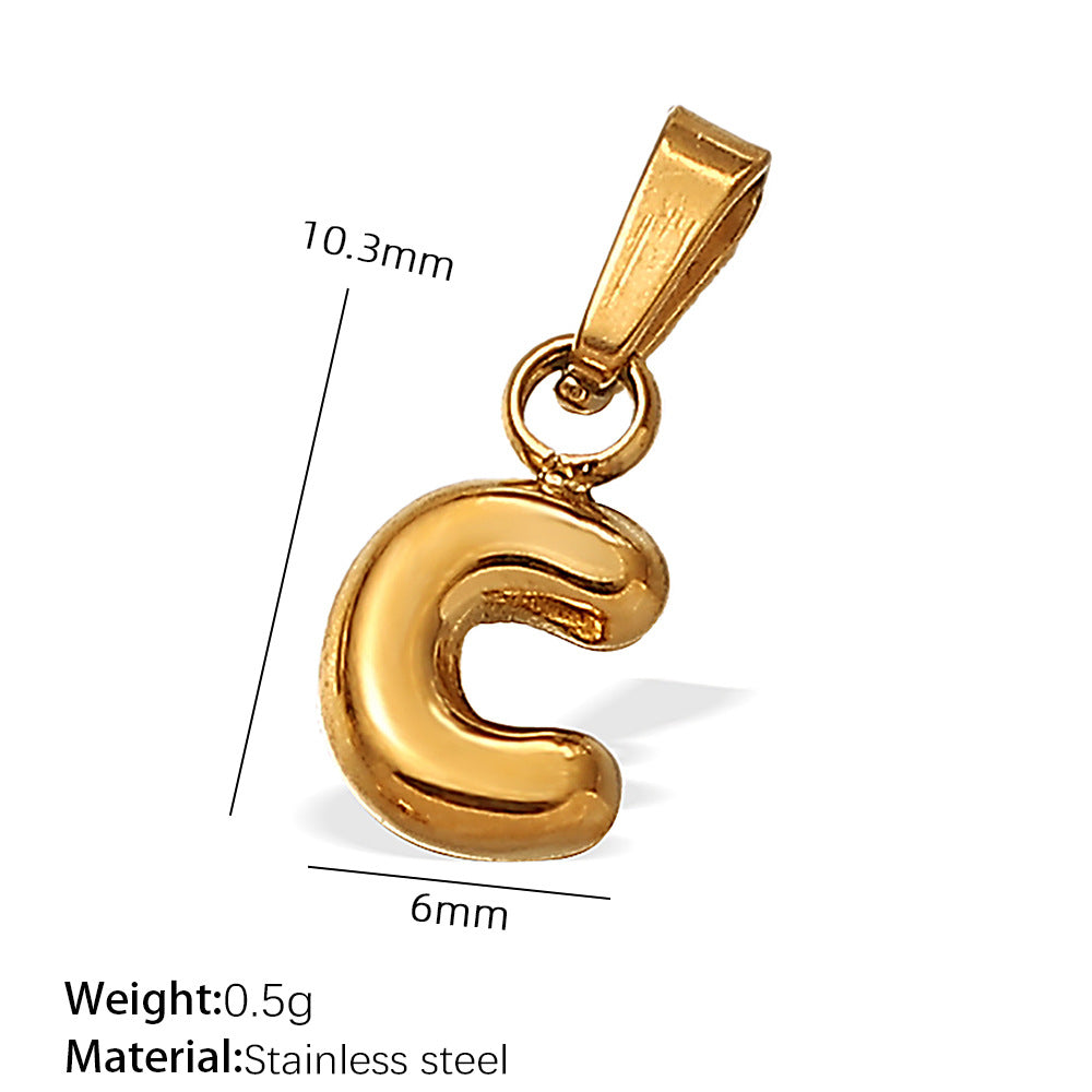 Aurelia Bold Stainless Steel Charm — 18K Gold PVD — FOG-CH-0219-GD