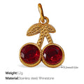 Nola Statement Stainless Steel Charm — 18K Gold PVD — FOG-CH-0043-GD