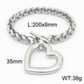 Aurelia Polished Stainless Steel Bracelet — Polished Steel — FOG-BR-0037-ST