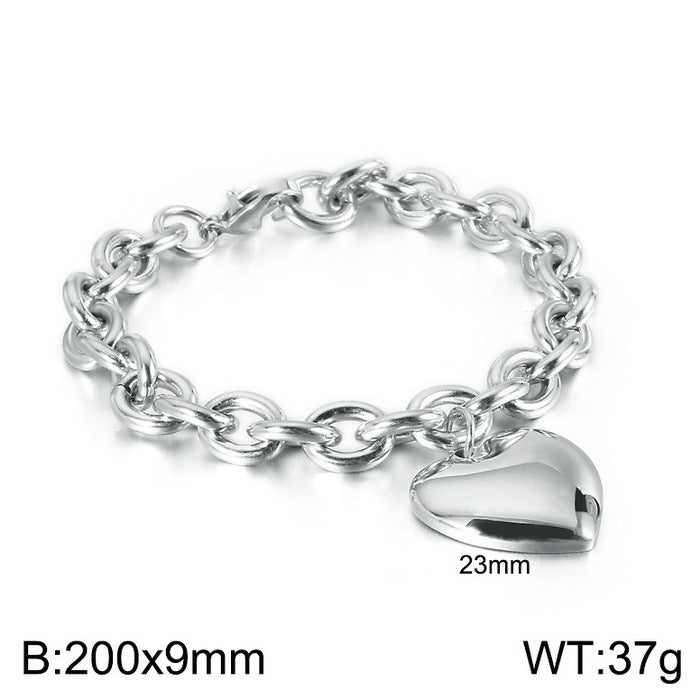 Liora Sculptural Stainless Steel Bracelet — Polished Steel — FOG-BR-0013-ST