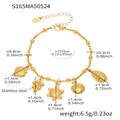 Nova Bold Stainless Steel Anklet — 18K Gold PVD — FOG-AN-0547-GD