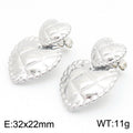 Celia Polished Stainless Steel Earrings — Polished Steel — FOG-ER-0128-ST