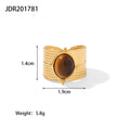 Maris Polished Stainless Steel Ring — 18K Gold PVD — FOG-RG-0025-GD
