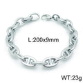 Arden Contemporary Stainless Steel Bracelet — Polished Steel — FOG-BR-0078-ST