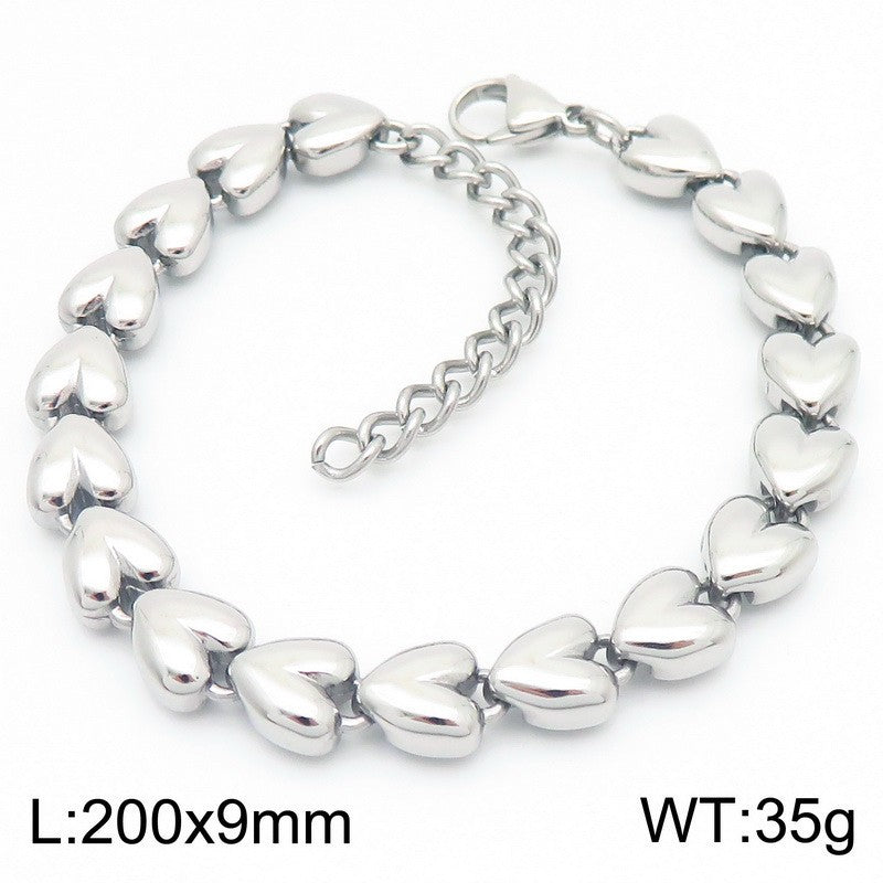 Aurelia Minimalist Stainless Steel Bracelet — Polished Steel — FOG-BR-0116-ST