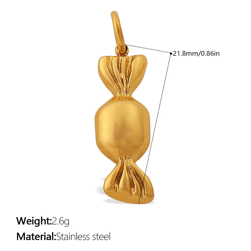 Nola Organic Stainless Steel Charm — 18K Gold PVD — FOG-CH-0045-GD