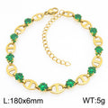 Nola Minimalist Stainless Steel Bracelet — 18K Gold PVD — FOG-BR-0077-GD