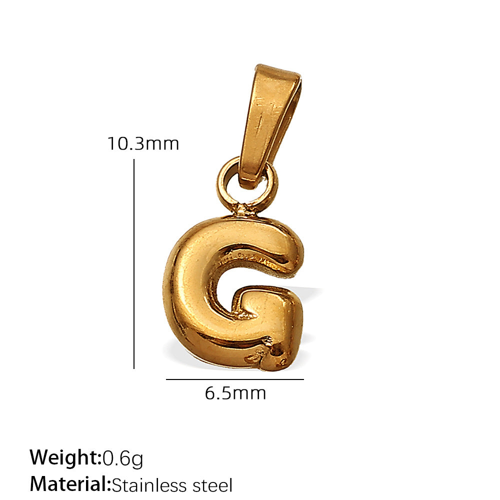 Mira Bold Stainless Steel Charm — 18K Gold PVD — FOG-CH-0223-GD