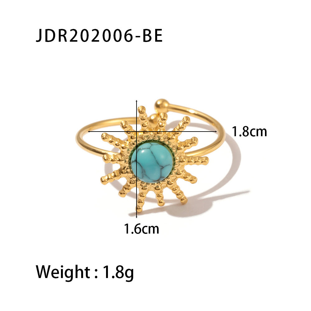 Aurelia Statement Stainless Steel Ring — 18K Gold PVD — FOG-RG-0027-GD